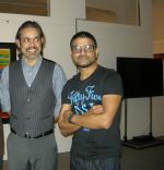 VIVEEK SHARMA & SUNIL PADWAL  at SH Raza art show in Jehangir, Mumbai on 27th Nov 2012.jpg
